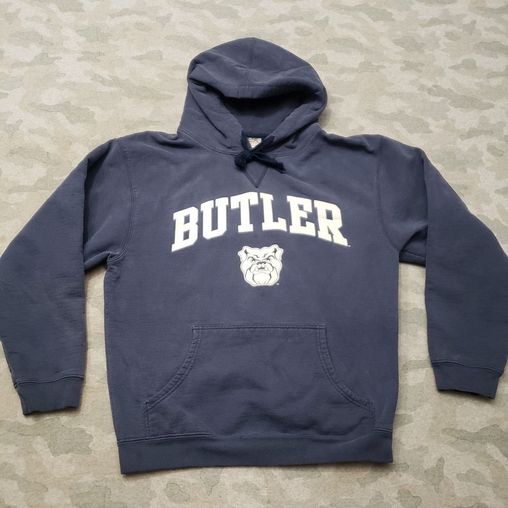 Vintage Butler Bulldogs Sweatshirt Womens Medium Blue Y2k TCX Apparel Hoodie